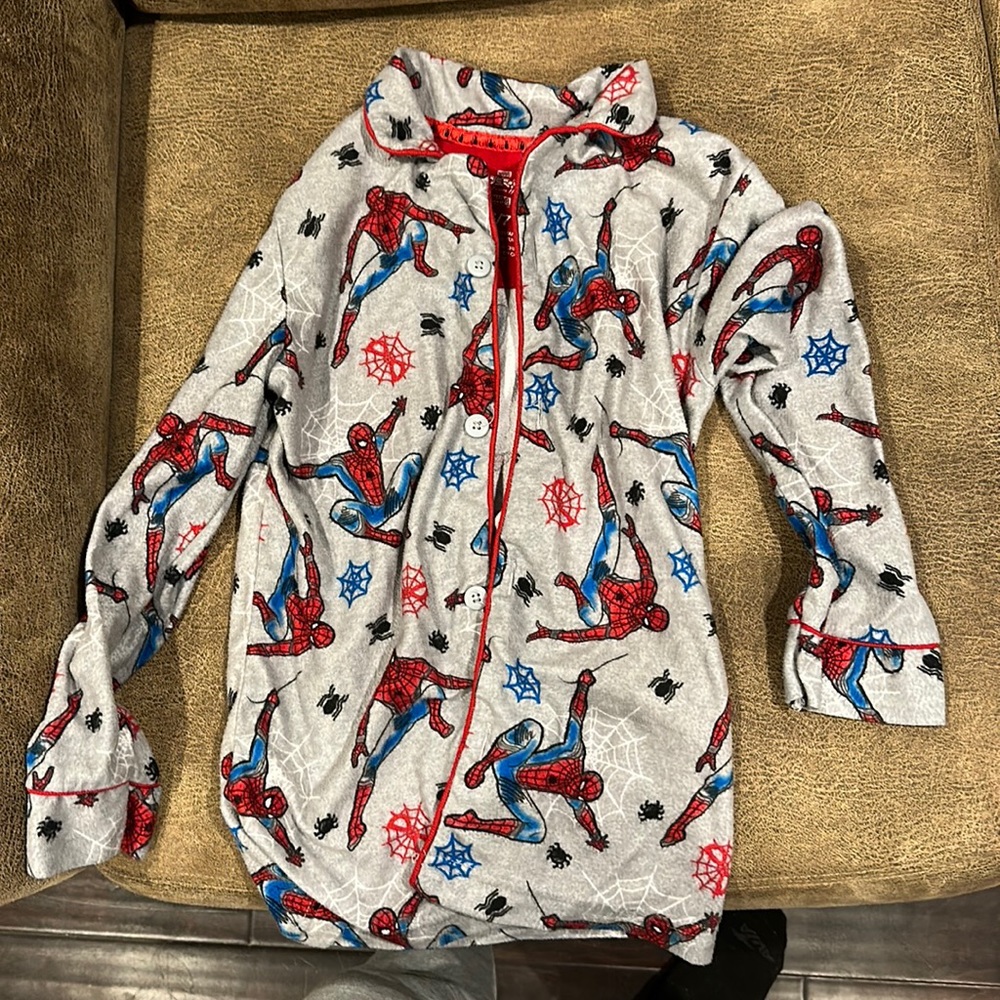 Kid Boy’s Spiderman Long Sleeve Pajama Top